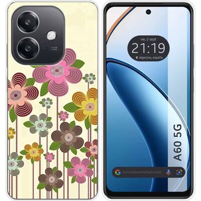 Coque en silicone TUMUNDOSMARTPHONE Fleurs de printemps pour Oppo A60 5G - Publicité Coque en silicone TUMUNDOSMARTPHONE Fleurs de printemps pour Oppo A60 5G - Publicité