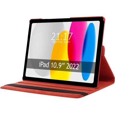 Etui TUMUNDO 10.9 (2022) pour iPad - Rotation, Protection complète, Rouge - Publicité Etui TUMUNDO 10.9 (2022) pour iPad - Rotation, Protection complète, Rouge - Publicité
