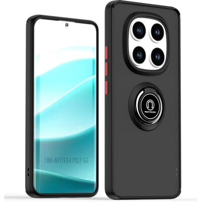 Coque TUMUNDO SMARTPHONE Xiaomi Redmi Note 14 Pro Plus 5G Silicone Noir Anneau Rotatif Coque TUMUNDO SMARTPHONE Xiaomi Redmi Note 14 Pro Plus 5G Silicone Noir Anneau Rotatif