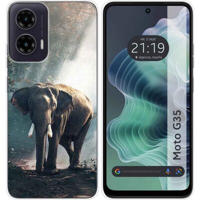 Capa Design - Moto G35 5G - Design éléphant - Gel TPU - Coque de téléphone - Publicité Capa Design - Moto G35 5G - Design éléphant - Gel TPU - Coque de téléphone - Publicité