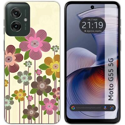 Capa Design - Moto G55 5G - Fleur - Multicolore - Phone case - Publicité Capa Design - Moto G55 5G - Fleur - Multicolore - Phone case - Publicité