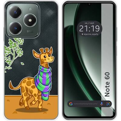 Capa Design - Realme Note 60 - Girafe - Multicolore - Étui - Publicité Capa Design - Realme Note 60 - Girafe - Multicolore - Étui - Publicité