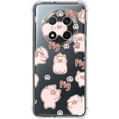 Capa Design - Honor Magic 7 Lite 5G - Design cochon - Transparent - Silicone - Coque de téléphone - Publicité Capa Design - Honor Magic 7 Lite 5G - Design cochon - Transparent - Silicone - Coque de téléphone - Publicité