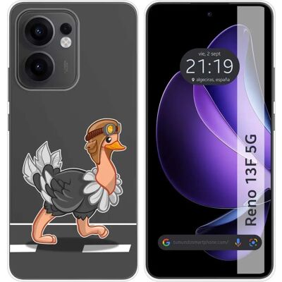 Capa Design - Avestruz Oppo Reno 13F - Housse de téléphone - Publicité Capa Design - Avestruz Oppo Reno 13F - Housse de téléphone - Publicité