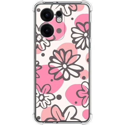 Capa Design - OPPO Reno 13F - Floral - Transparent - Phone Case - Publicité Capa Design - OPPO Reno 13F - Floral - Transparent - Phone Case - Publicité