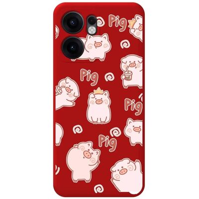 Capa Design - Porco - Rouge - Silicone liquide - Coque - Publicité Capa Design - Porco - Rouge - Silicone liquide - Coque - Publicité