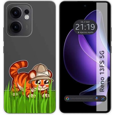 Coque Tigre Design Tumundosmartphone pour Oppo Reno 13fs 4g / 13 Fs 5g - Étui - Publicité Coque Tigre Design Tumundosmartphone pour Oppo Reno 13fs 4g / 13 Fs 5g - Étui - Publicité
