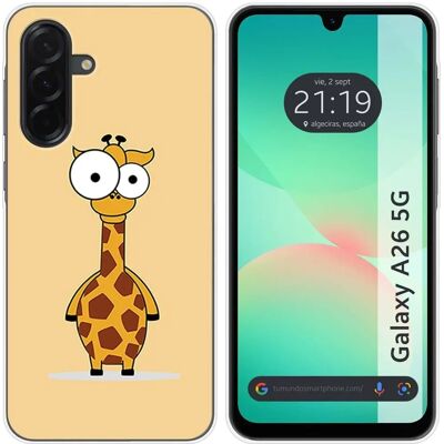 Capa Design - Girafa Samsung A26 5G - Gel TPU - Publicité Capa Design - Girafa Samsung A26 5G - Gel TPU - Publicité
