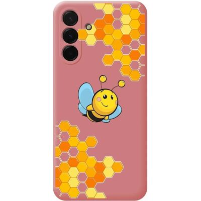 Capa Design - Samsung Galaxy A36 5G - Rose - Silicone liquide - Design abeille - Étui de téléphone - Publicité Capa Design - Samsung Galaxy A36 5G - Rose - Silicone liquide - Design abeille - Étui de téléphone - Publicité