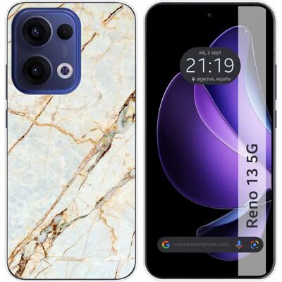 Coque en Marbre Personnalisée pour Oppo Reno 13 5G - Publicité Coque en Marbre Personnalisée pour Oppo Reno 13 5G - Publicité