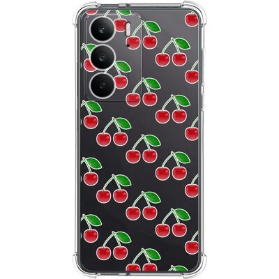 Capa Design - Realme C75 - Cerise - Silicone transparent - Anti-choc - Étui - Publicité Capa Design - Realme C75 - Cerise - Silicone transparent - Anti-choc - Étui - Publicité