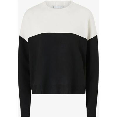 Mango Cecilia Sort/Hvid Trøje - Jumper Mango Cecilia Sort/Hvid Trøje - Jumper