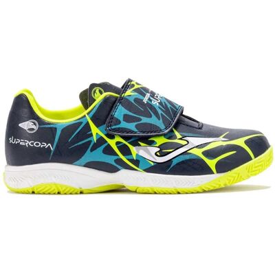 Joma Super Copa Jr 2503 INV Marineblau - Hallenfußballschuhe Joma Super Copa Jr 2503 INV Marineblau - Hallenfußballschuhe