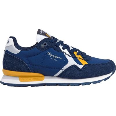 Pepe Jeans Chaussures de Sport Marine pour Garçons - Casual - Publicité Pepe Jeans Chaussures de Sport Marine pour Garçons - Casual - Publicité