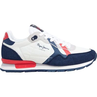 Pepe Jeans Baskets Brit - Blanc - Mode enfantine - Publicité Pepe Jeans Baskets Brit - Blanc - Mode enfantine - Publicité