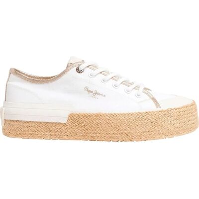 Pepe Jeans Λευκά Βιώσιμα Casual Sneakers - Sneakers Pepe Jeans Λευκά Βιώσιμα Casual Sneakers - Sneakers