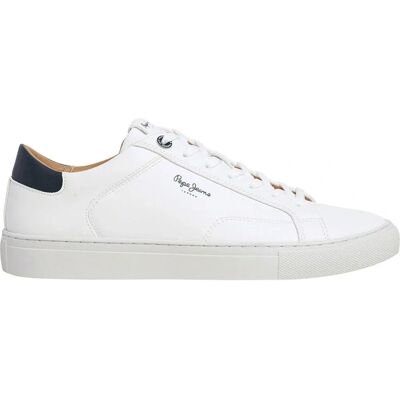 Pepe Jeans PMS00048 Baskets Joe Basic Blanc - Baskets - Publicité Pepe Jeans PMS00048 Baskets Joe Basic Blanc - Baskets - Publicité