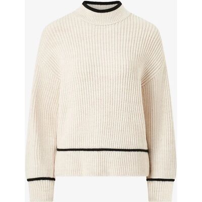 Mango - Beige Striktrøje - Rund hals, Lange ærmer, Mellemvægt stof - Striktrøje Mango - Beige Striktrøje - Rund hals, Lange ærmer, Mellemvægt stof - Striktrøje