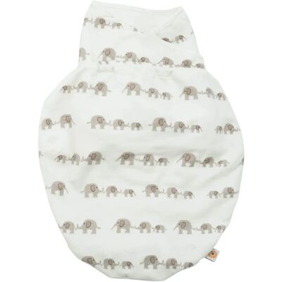 Ergobaby Swaddler Original Éléphant - Gigoteuse - Publicité Ergobaby Swaddler Original Éléphant - Gigoteuse - Publicité
