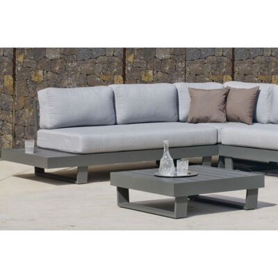 Ensemble Salon de Jardin Hevea - Aluminium Anthracite, Coussins Gris Clair - Publicité Ensemble Salon de Jardin Hevea - Aluminium Anthracite, Coussins Gris Clair - Publicité