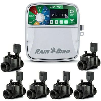 Controlador de Riego Rain Bird ESP-TM2 - 6 Zonas, 6 Válvulas Controlador de Riego Rain Bird ESP-TM2 - 6 Zonas, 6 Válvulas