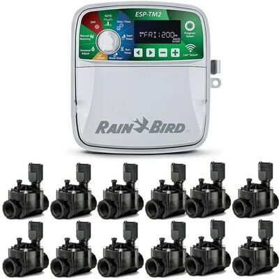 Controlador de Riego Automático Rain Bird ESP-TM2 - 12 Zonas, 12 Válvulas Controlador de Riego Automático Rain Bird ESP-TM2 - 12 Zonas, 12 Válvulas