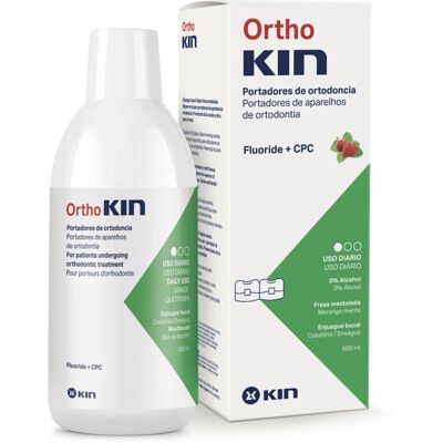 Orthokin Morango Menta - Enxaguante bucal para aparelhos ortodônticos Orthokin Morango Menta - Enxaguante bucal para aparelhos ortodônticos