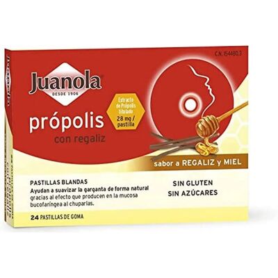 Juanola Pastillas de Própolis y Regaliz - Alivio de Garganta Juanola Pastillas de Própolis y Regaliz - Alivio de Garganta