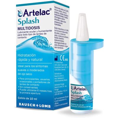 Bausch + Lomb Artelac Splash Multidose 10ml - Cuidados oculares Bausch + Lomb Artelac Splash Multidose 10ml - Cuidados oculares