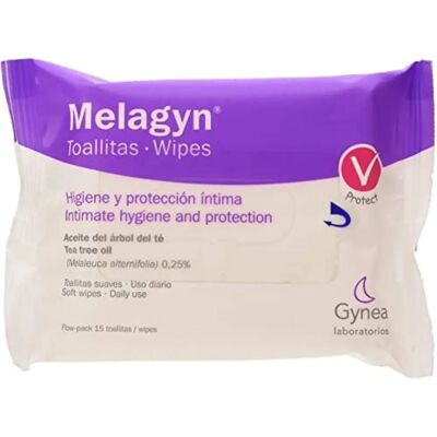 Gynea Melagyn Tücher - 15 Stück - Intimhygiene Gynea Melagyn Tücher - 15 Stück - Intimhygiene
