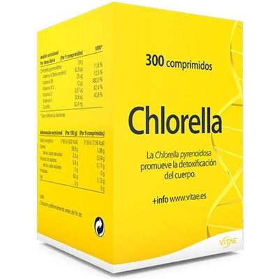 Vitae Chlorella 300 Comprimidos - Suplemento Alimenticio Vitae Chlorella 300 Comprimidos - Suplemento Alimenticio