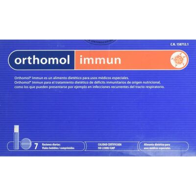 Orthomol Immun Bote Bebible 7 unidades - Complemento alimenticio Orthomol Immun Bote Bebible 7 unidades - Complemento alimenticio