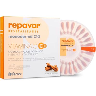 Repavar Monoderma C10 Vitamin C Kapseln - Hautpflege für alle Hauttypen Repavar Monoderma C10 Vitamin C Kapseln - Hautpflege für alle Hauttypen