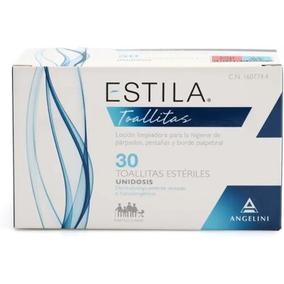 Angelini Estila 30 Lingettes - Hygiène des Paupières Angelini Estila 30 Lingettes - Hygiène des Paupières