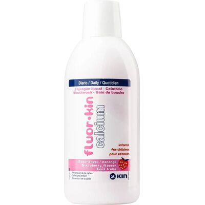 Kin Fluorkin Calcium Mundspülung Erdbeere - Mundwasser Kin Fluorkin Calcium Mundspülung Erdbeere - Mundwasser