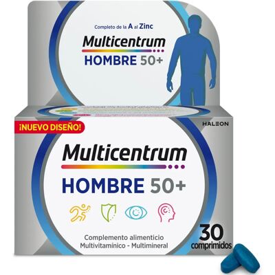 Nutavant Multicentrum Homem 50+ 30 Comprimidos - Vitaminas & Minerais Nutavant Multicentrum Homem 50+ 30 Comprimidos - Vitaminas & Minerais