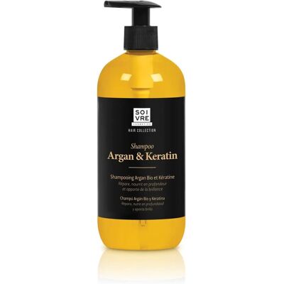 Champú de keratina y argán Soivre - Cuidado del cabello - 500ml Champú de keratina y argán Soivre - Cuidado del cabello - 500ml