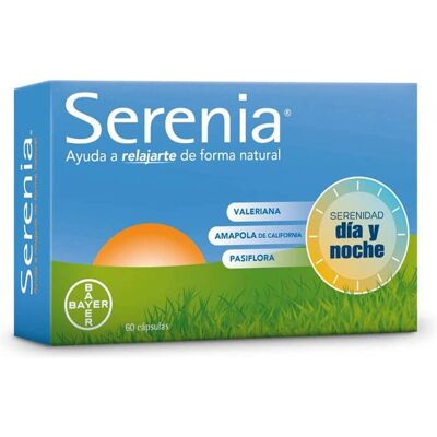 Serenia Bayer Relajación Natural Día y Noche - 60 Cápsulas Serenia Bayer Relajación Natural Día y Noche - 60 Cápsulas
