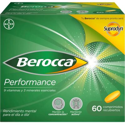 Berocca Performance Vitamines - 60 Comprimés - Publicité Berocca Performance Vitamines - 60 Comprimés - Publicité