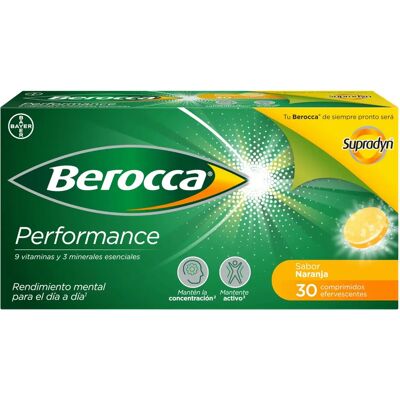Berocca Performance Orange - Comprimés Effervescents - Publicité Berocca Performance Orange - Comprimés Effervescents - Publicité