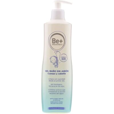 Gel de Baño Sin Jabón Be+ Pediatrics 500 ml - Piel sensible del bebé Gel de Baño Sin Jabón Be+ Pediatrics 500 ml - Piel sensible del bebé