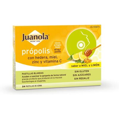 Juanola Propóleo Hedera Miel Zinc Vitamina C - Confitería Juanola Propóleo Hedera Miel Zinc Vitamina C - Confitería