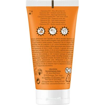 Avène - Cleanance Solaire - SPF50+ - Crema de protección solar Avène - Cleanance Solaire - SPF50+ - Crema de protección solar