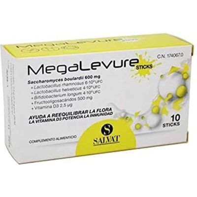 Salvat Megalevure Probiótico 10 Sobres - Salud Intestinal Salvat Megalevure Probiótico 10 Sobres - Salud Intestinal