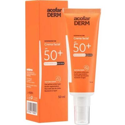 Acofarderm Crema Facial SPF 50 - Alta Protección Solar Acofarderm Crema Facial SPF 50 - Alta Protección Solar