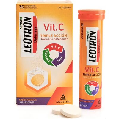 Leotron Vitamina C 36 Comprimidos - Apoyo inmunológico Leotron Vitamina C 36 Comprimidos - Apoyo inmunológico