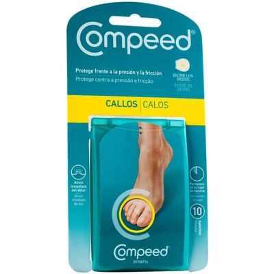 Tiraux pour Callosités Compeed - Bandages hydrocolloïdes entre les doigts - Publicité Tiraux pour Callosités Compeed - Bandages hydrocolloïdes entre les doigts - Publicité
