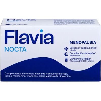 Italfarmaco Flavia Nocta Suplemento de Isoflavonas de Soja para Menopausia - 30 Cápsulas Italfarmaco Flavia Nocta Suplemento de Isoflavonas de Soja para Menopausia - 30 Cápsulas