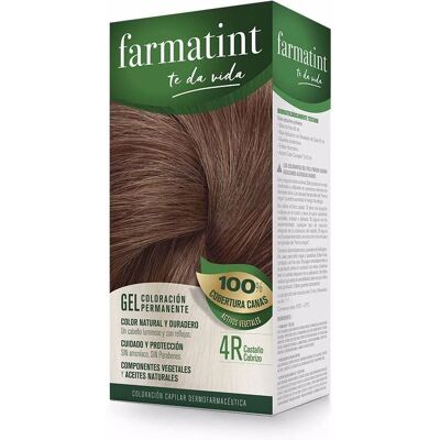 Farmatint 4r Castanho Cobre - Tinta para Cabelos Farmatint 4r Castanho Cobre - Tinta para Cabelos