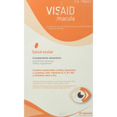 Visaid Macula Salud Ocular 30 Cápsulas - Complemento Alimenticio Visaid Macula Salud Ocular 30 Cápsulas - Complemento Alimenticio